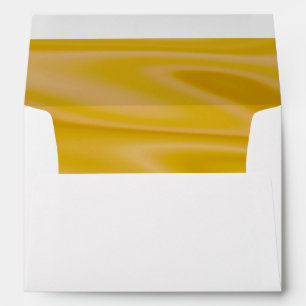 Elegant Luxury Gold Silk Satin Look 5 X 7 Wedding Envelope