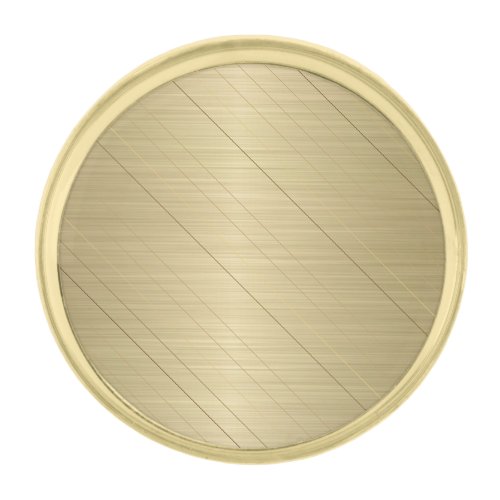 Elegant luxury Gold Striped Gold Finish Lapel Pin