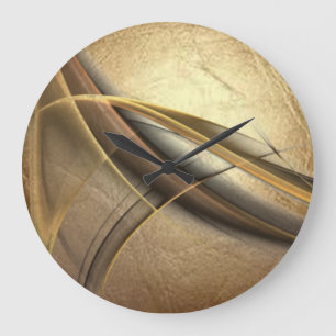 Elegant Luxury Leather Look Large Clock