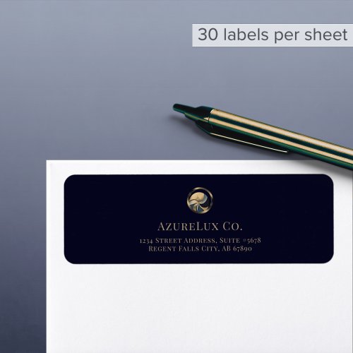 Elegant Luxury Logo Return Address Label