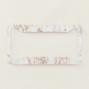 Elegant Luxury Marble Pattern License Plate Frame