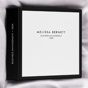 Elegant Luxury Minimalist 3 Ring Binder