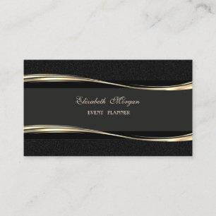 Elegant Luxury Modern,Gold,Black Business Card