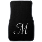 Elegant Luxury Monogram Script Black White Custom
