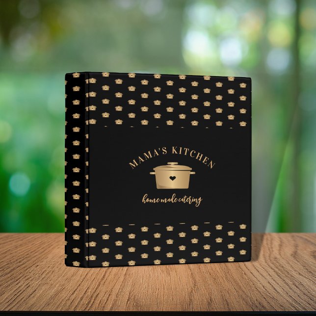 Elegant Luxury Personal Chef Catering Restaurant 3 Ring Binder (Creator Uploaded)