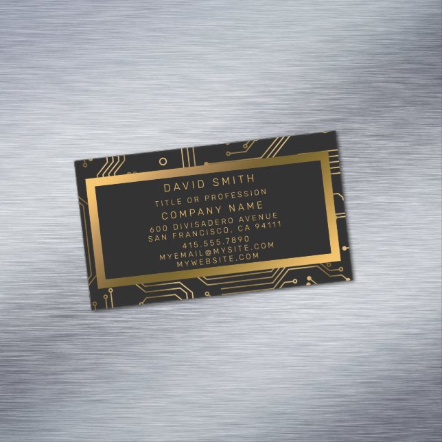 Elegant Luxury Professional Business Card Magnet (In Situ)