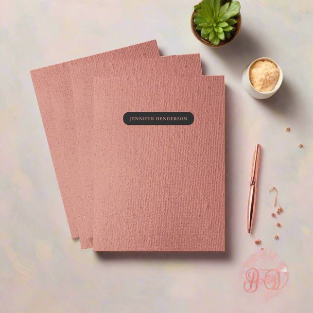 Elegant Luxury Professional Rose Gold Pink Girly  Pocket Folder (Creator Uploaded)