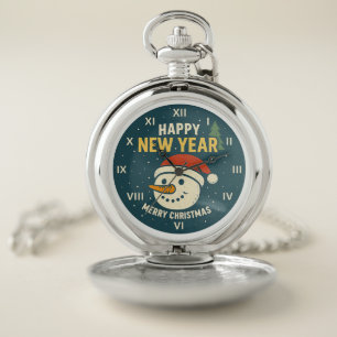 Elegant Luxury Roman Numeral Clock Face Pocket Watch