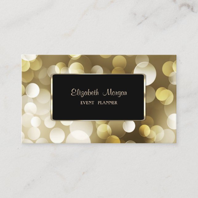 Elegant Luxury Stylish,Bokeh Business Card (Front)