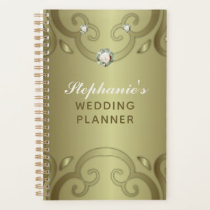 Elegant Luxury Vintage Victorian Gold Wedding Plan Planner