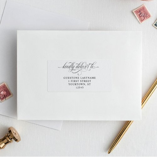 Elegant Luxury Wedding Guest Address Labels