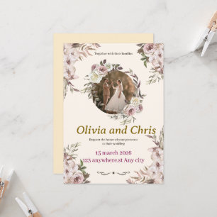 Elegant Luxury Wedding Invitation Card
