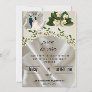 Elegant Luxury Wedding Invitation | Editable Templ
