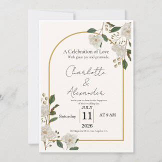 Elegant Luxury Wedding Invitation Template | Edita