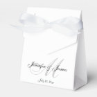 Elegant M Monogram | Wedding Favor Boxes