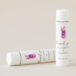Elegant Macaron Pink Bow Coquette Wedding Lip Balm