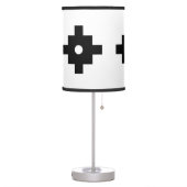 Elegant Machu Picchu Geometric Pattern Table Lamp (Left)