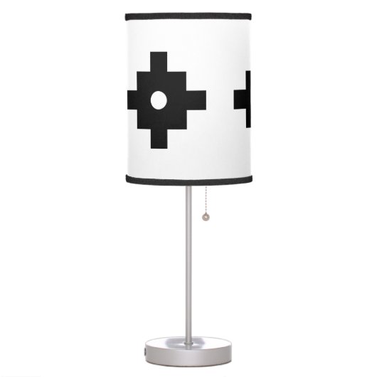 Elegant Machu Picchu Geometric Pattern Table Lamp (Left)