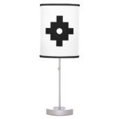 Elegant Machu Picchu Geometric Pattern Table Lamp (Front)