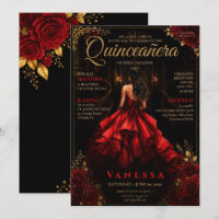 Elegant Magazine Cover Quinceanera Invitation