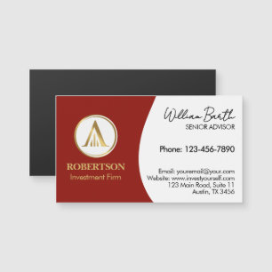 Elegant Magnetic Business Card with Logo
