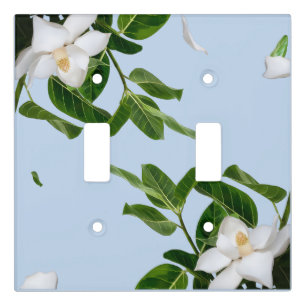 Elegant Magnolia Blossom Light Switch Cover
