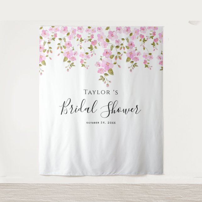 Elegant Magnolia Bridal Shower Backdrop (Front)