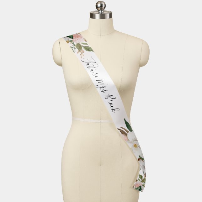 Elegant Magnolia Bridal Shower Future Mrs Sash (Mannequin)