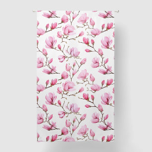 Elegant magnolia pattern blackout curtains