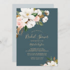 Elegant Magnolia | Teal and White Bridal Shower