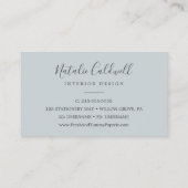 Elegant Magnolia | Teal and White Business Card | Zazzle