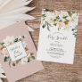 Elegant Magnolia | White and Blush Baby Sprinkle Invitation