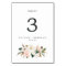 Elegant Magnolia | White and Blush Table Number
