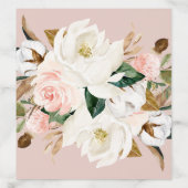 Elegant Magnolia | White and Blush Wedding Envelope Liner (Design)
