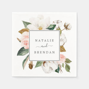 Magnolia Napkins | Zazzle