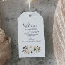 Elegant Magnolia | White and Blush Wedding Welcome Gift Tags