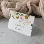 Elegant Magnolia | White & Blush Buffet Food Label Table Number<br><div class="desc">These elegant magnolia white and blush buffet food labels are perfect for a modern classy event. The soft floral design features watercolor blush pink peonies, stunning white magnolia flowers with gold and green leaves in a luxurious arrangement. Customize each card with the food name and purchase each card individually. Alternatively,...</div>