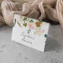 Elegant Magnolia | White & Blush Buffet Food Label Table Number