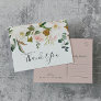 Elegant Magnolia White & Blush Thank You Postcard