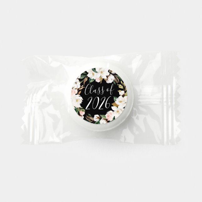 Elegant Magnolias Class of 2025 Graduation Mint Life Saver® Mints (Front)