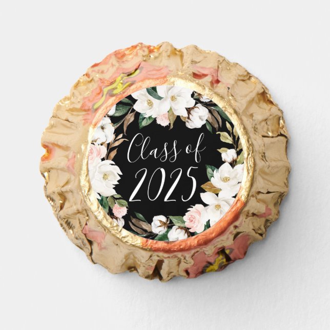 Elegant Magnolias Class of 2025 Graduation Reese's Peanut Butter Cups (Front)