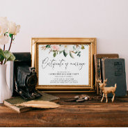 Elegant Magnolias & Cotton Certificate Of Marriage Poster at Zazzle