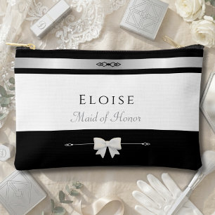 Elegant Maid of Honor Gift   Luxury Wedding Makeup Accessory Pouch