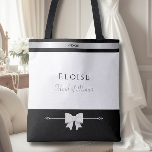 Elegant Maid of Honor Gift   Luxury Wedding Tote Bag