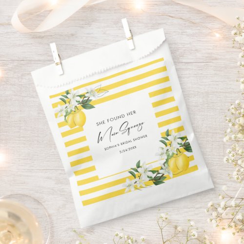 Elegant Main Squeeze Bridal Shower Favor Bag