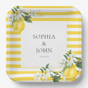 Elegant Main Squeeze Bridal Shower  Paper Plates