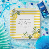 Elegant Main Squeeze Bridal Shower  Paper Plates (Party)