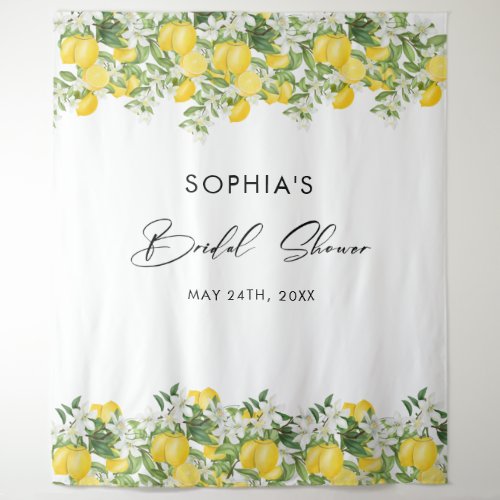 Elegant Main Squeeze Bridal Shower Photo Backdrop