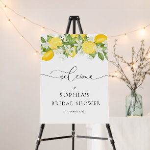 Elegant Main Squeeze Bridal Shower Welcome Sign