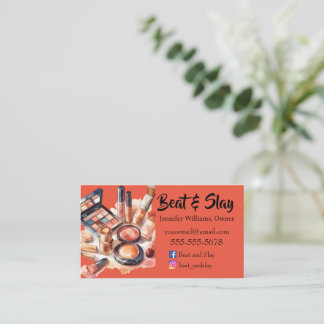 Elegant Make-Up Artist Business Card